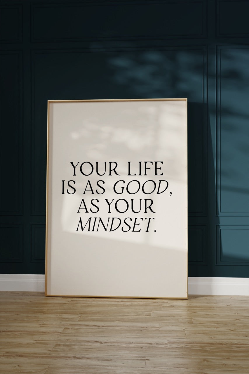 Yazı Sanatı Motivasyonel Çerçevesiz Poster