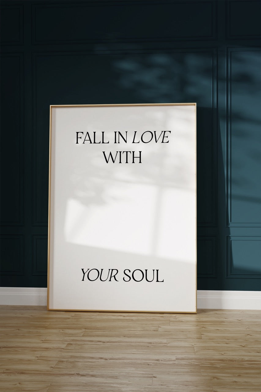 Yazı Sanatı Motivasyonel Çerçevesiz Poster