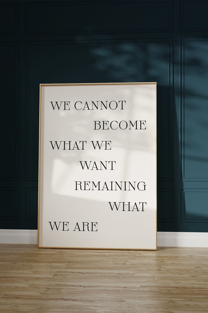 Yazı Sanatı Motivasyonel Çerçevesiz Poster