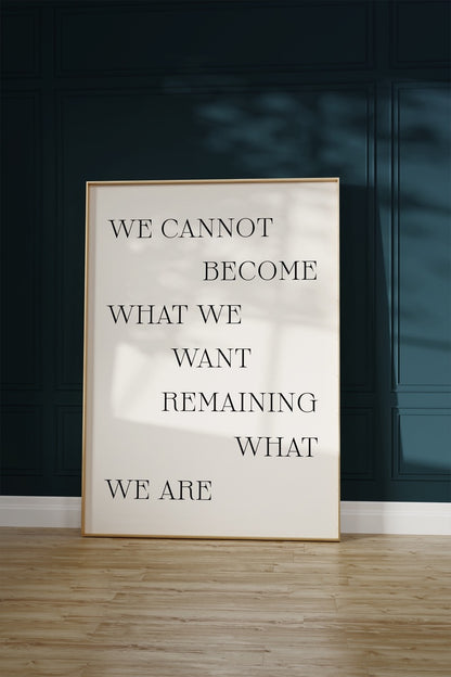 Yazı Sanatı Motivasyonel Çerçevesiz Poster