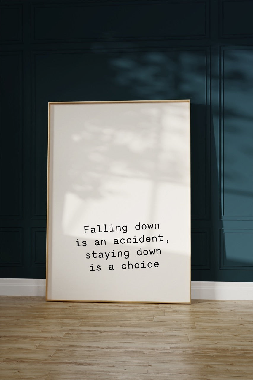 Yazı Sanatı Motivasyonel Çerçevesiz Poster