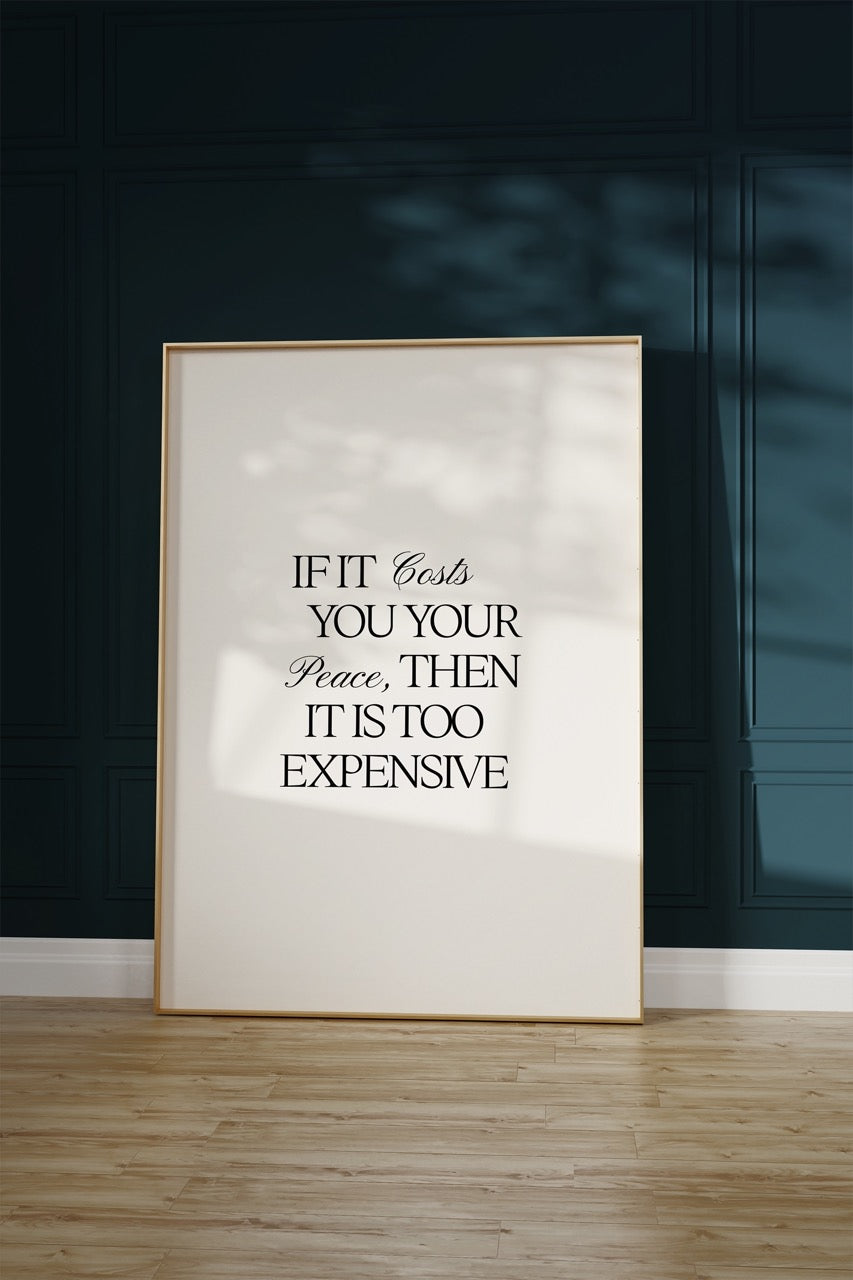 Lettering Art Motivational Frameless Poster