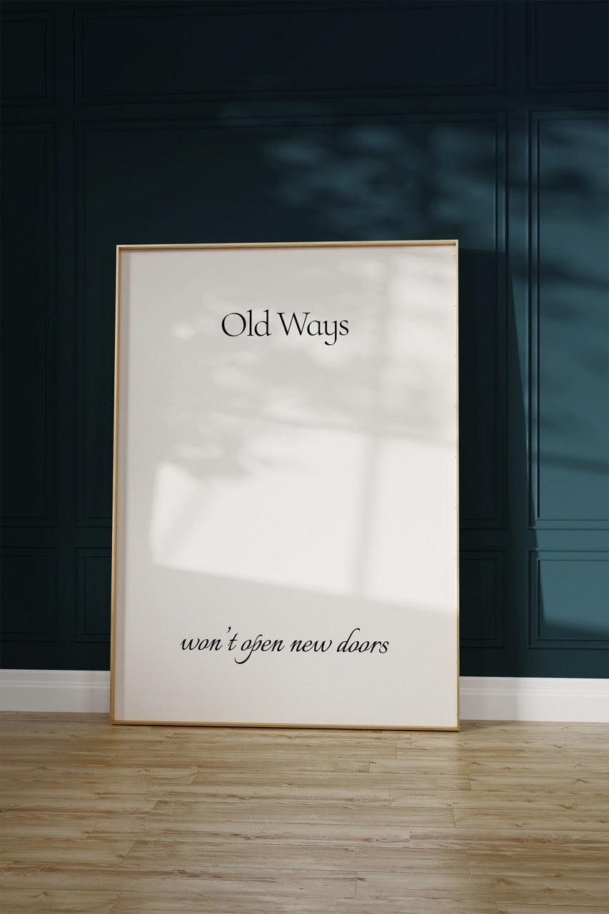 Lettering Art Motivational Frameless Poster