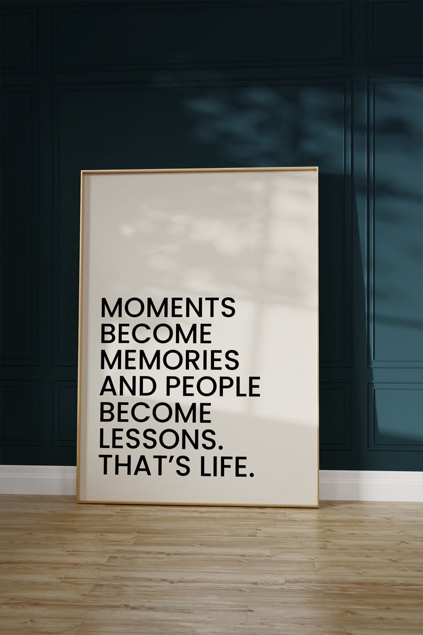 Lettering Art Motivational Frameless Poster