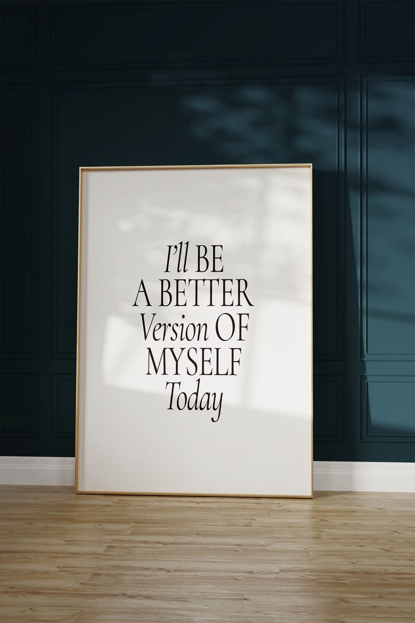 Yazı Sanatı Motivasyonel Çerçevesiz Poster
