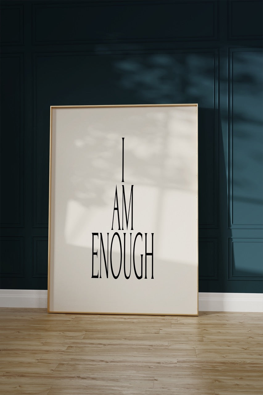 Yazı Sanatı Motivasyonel Çerçevesiz Poster