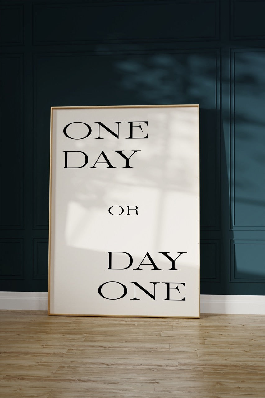 Yazı Sanatı Motivasyonel Çerçevesiz Poster