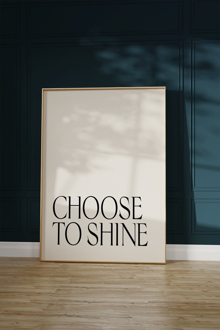 Yazı Sanatı Motivasyonel Çerçevesiz Poster