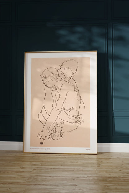 Egon Schiele Çerçevesiz Poster