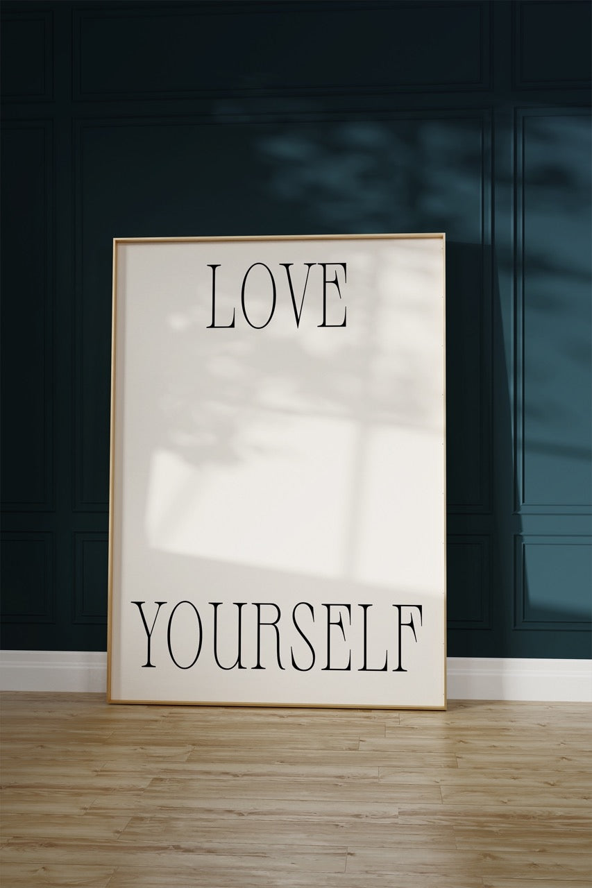 Yazı Sanatı Motivasyonel Çerçevesiz Poster