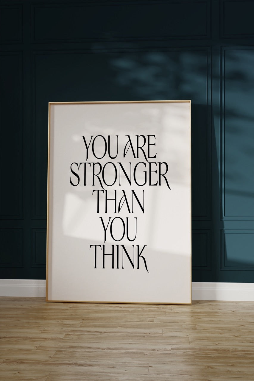 Yazı Sanatı Motivasyonel Çerçevesiz Poster