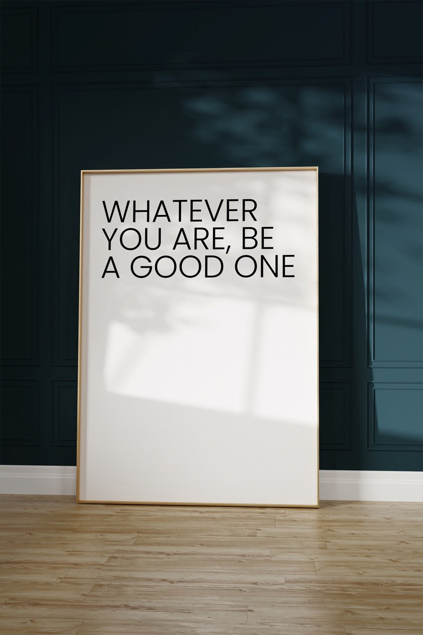 Yazı Sanatı Motivasyonel Çerçevesiz Poster