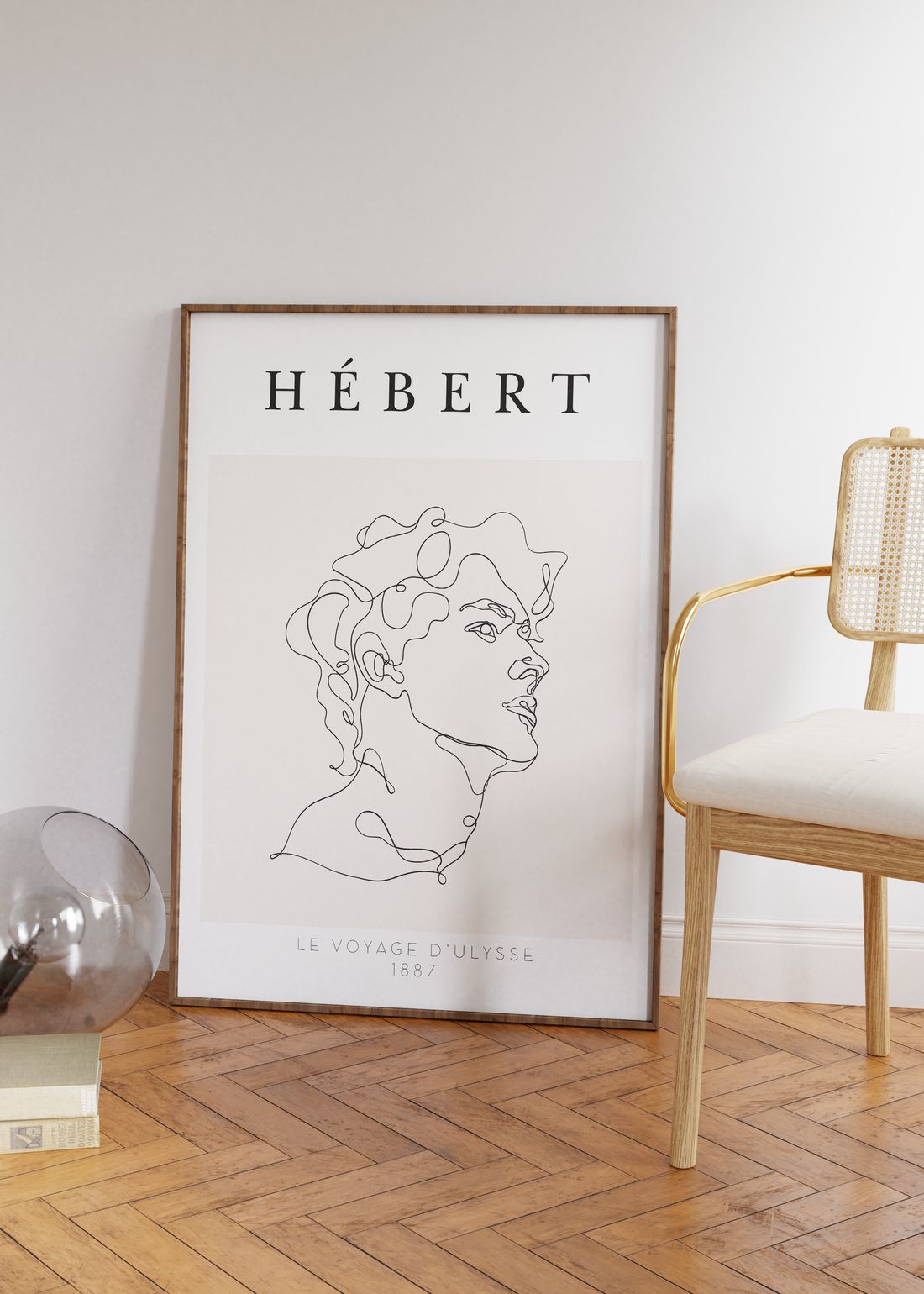 Hebert One Line Drawing Çerçevesiz Poster