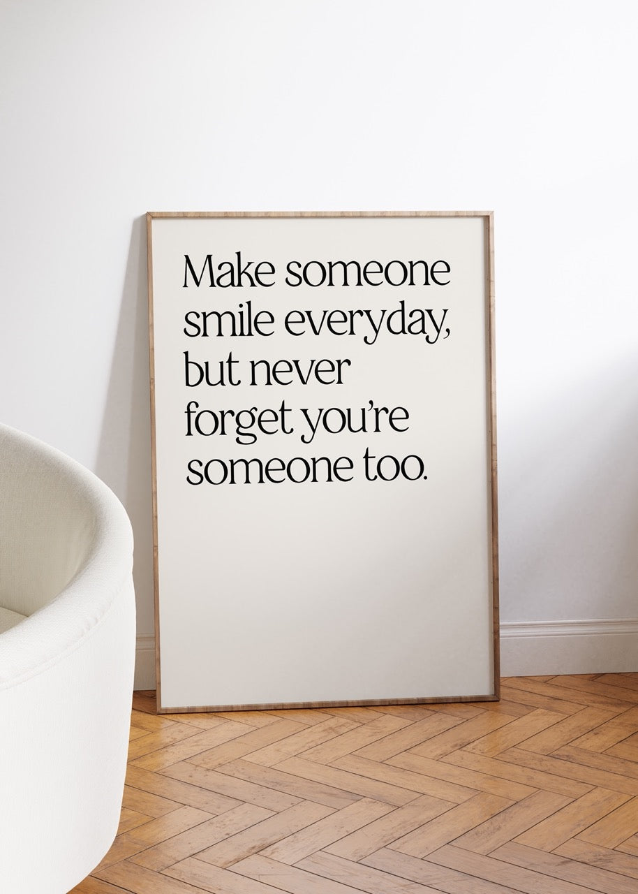 Yazı Sanatı Motivasyonel Çerçevesiz Poster