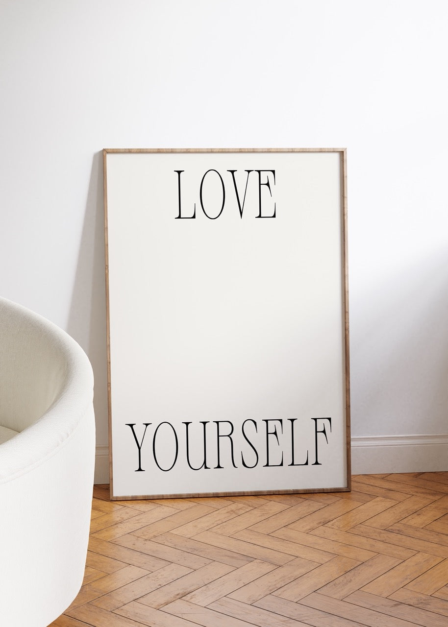 Yazı Sanatı Motivasyonel Çerçevesiz Poster