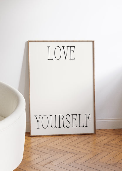 Yazı Sanatı Motivasyonel Çerçevesiz Poster