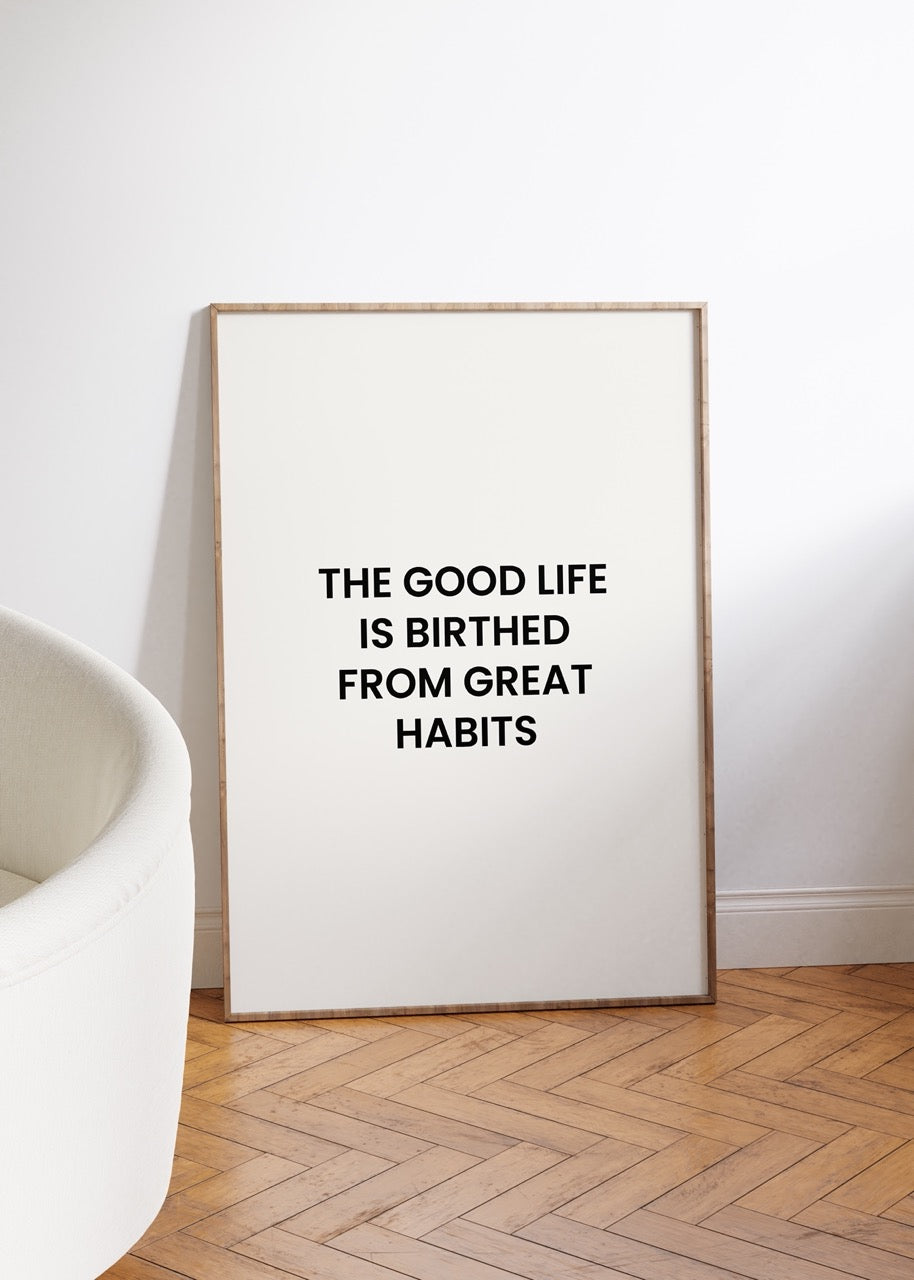 Yazı Sanatı Motivasyonel Çerçevesiz Poster