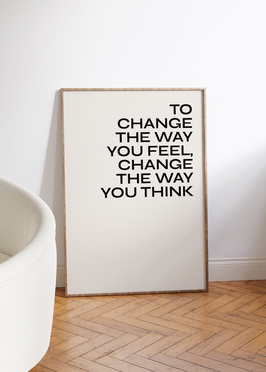 Yazı Sanatı Motivasyonel Çerçevesiz Poster