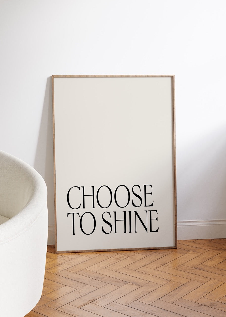 Yazı Sanatı Motivasyonel Çerçevesiz Poster