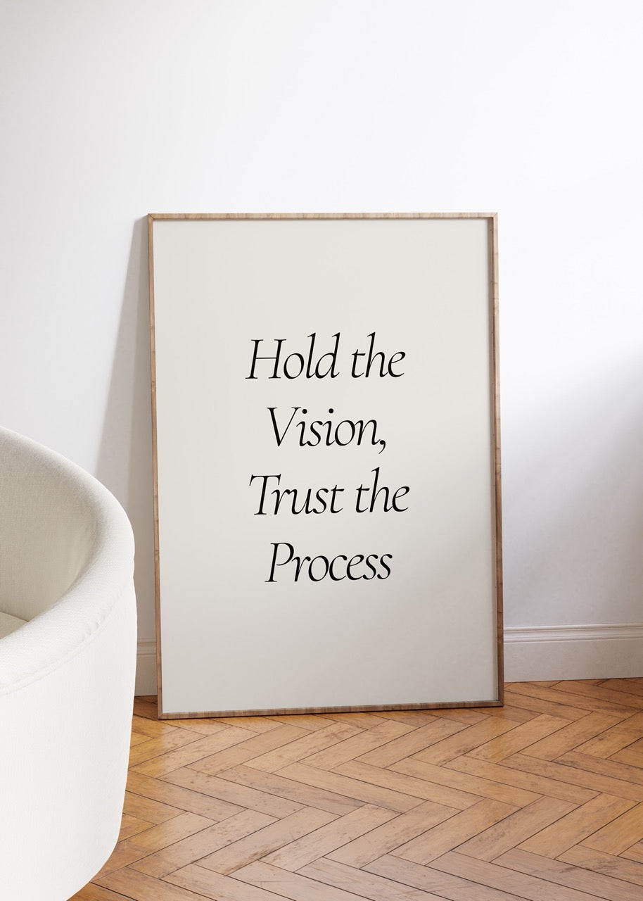 Yazı Sanatı Motivasyonel Çerçevesiz Poster