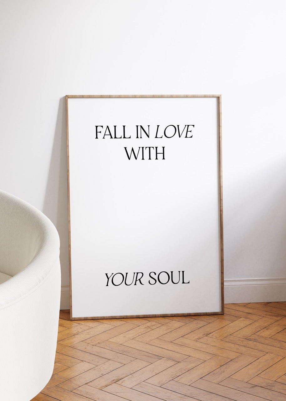 Yazı Sanatı Motivasyonel Çerçevesiz Poster