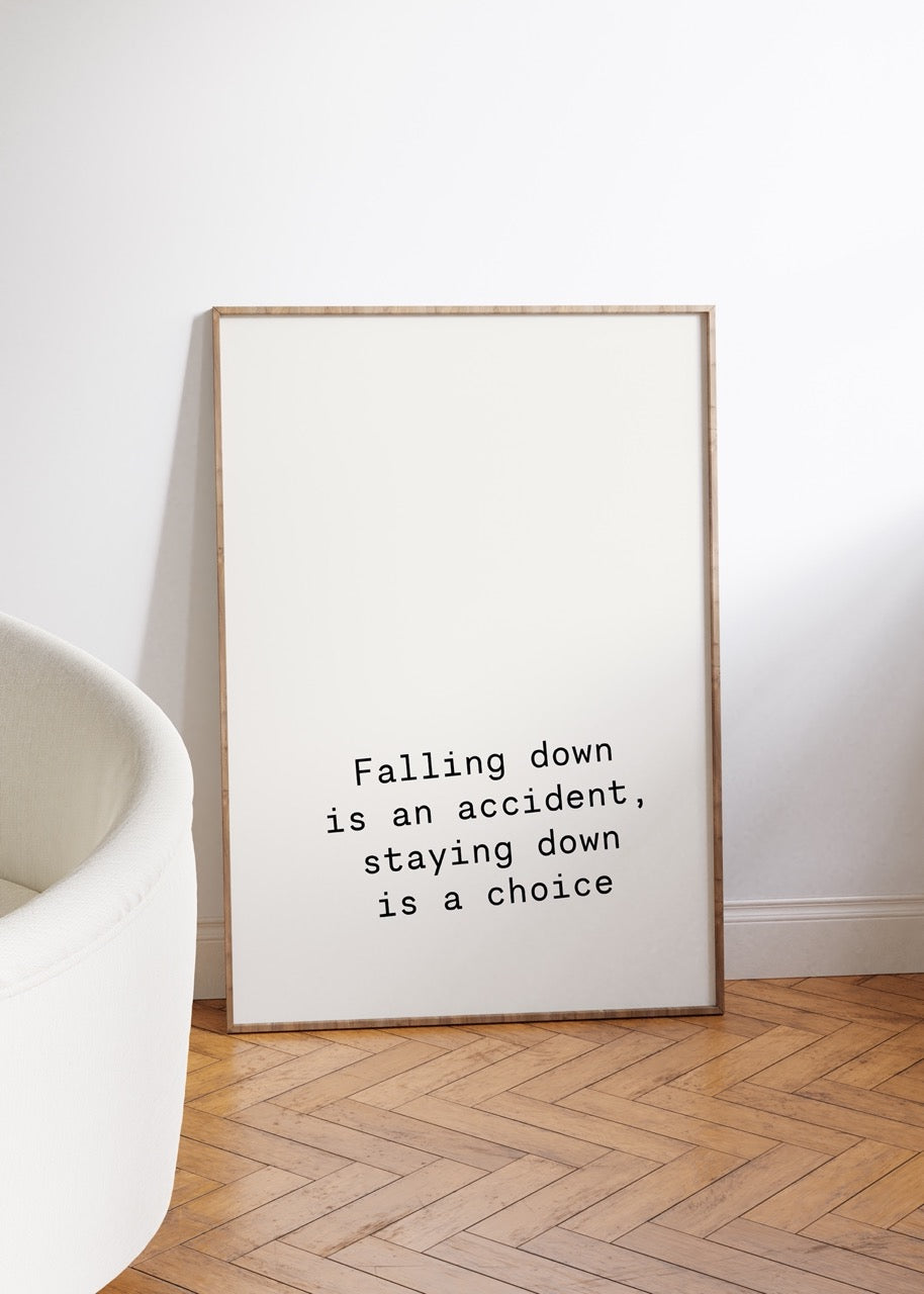 Yazı Sanatı Motivasyonel Çerçevesiz Poster