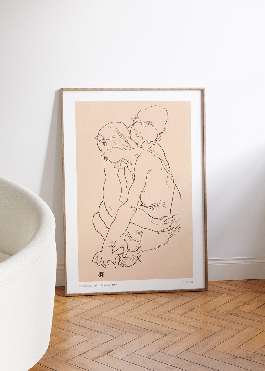 Egon Schiele Çerçevesiz Poster