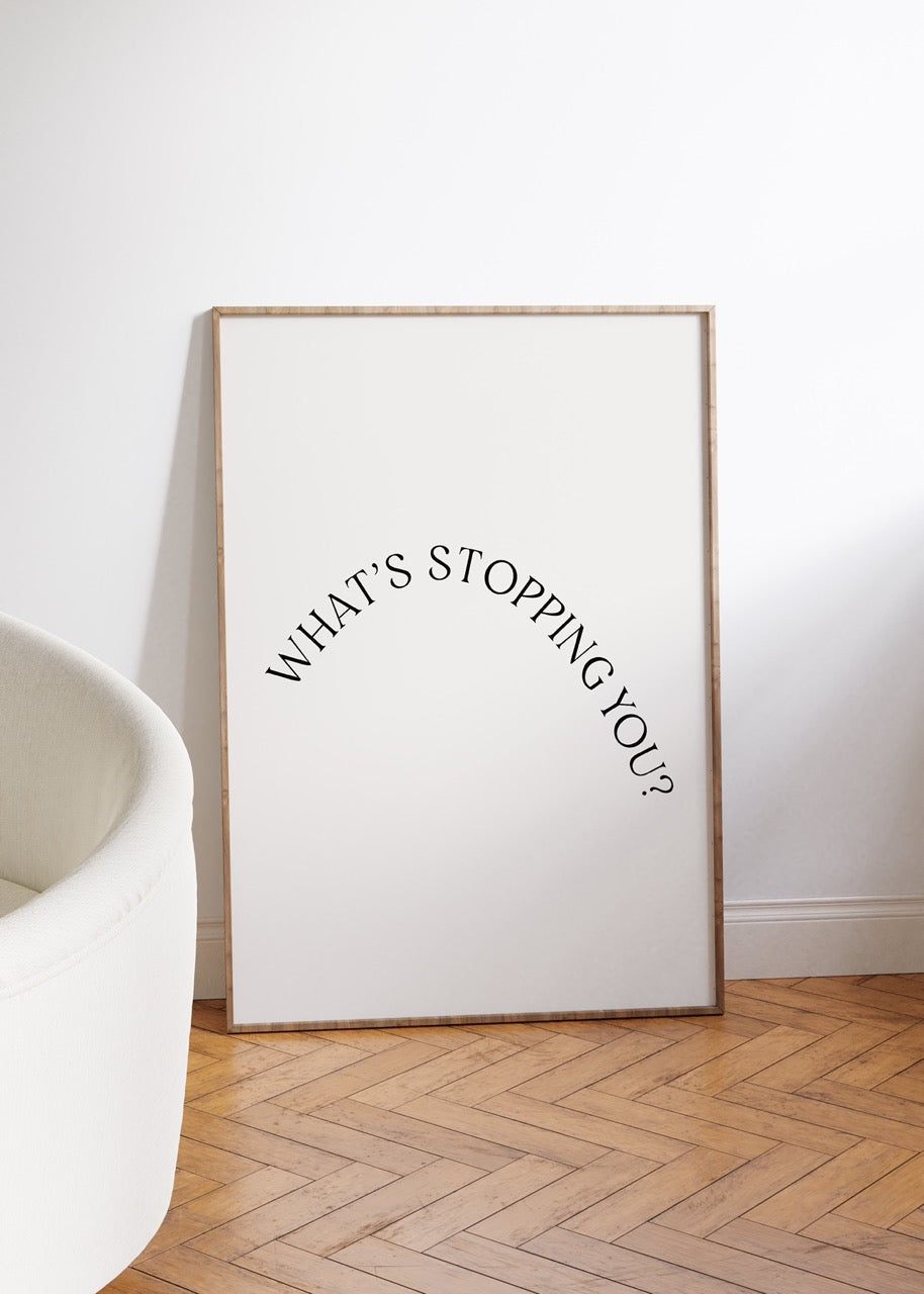 Yazı Sanatı Motivasyonel Çerçevesiz Poster