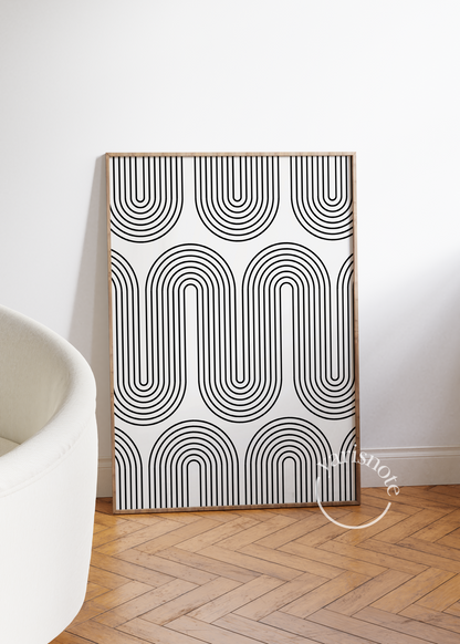 Abstract Çerçevesiz Poster