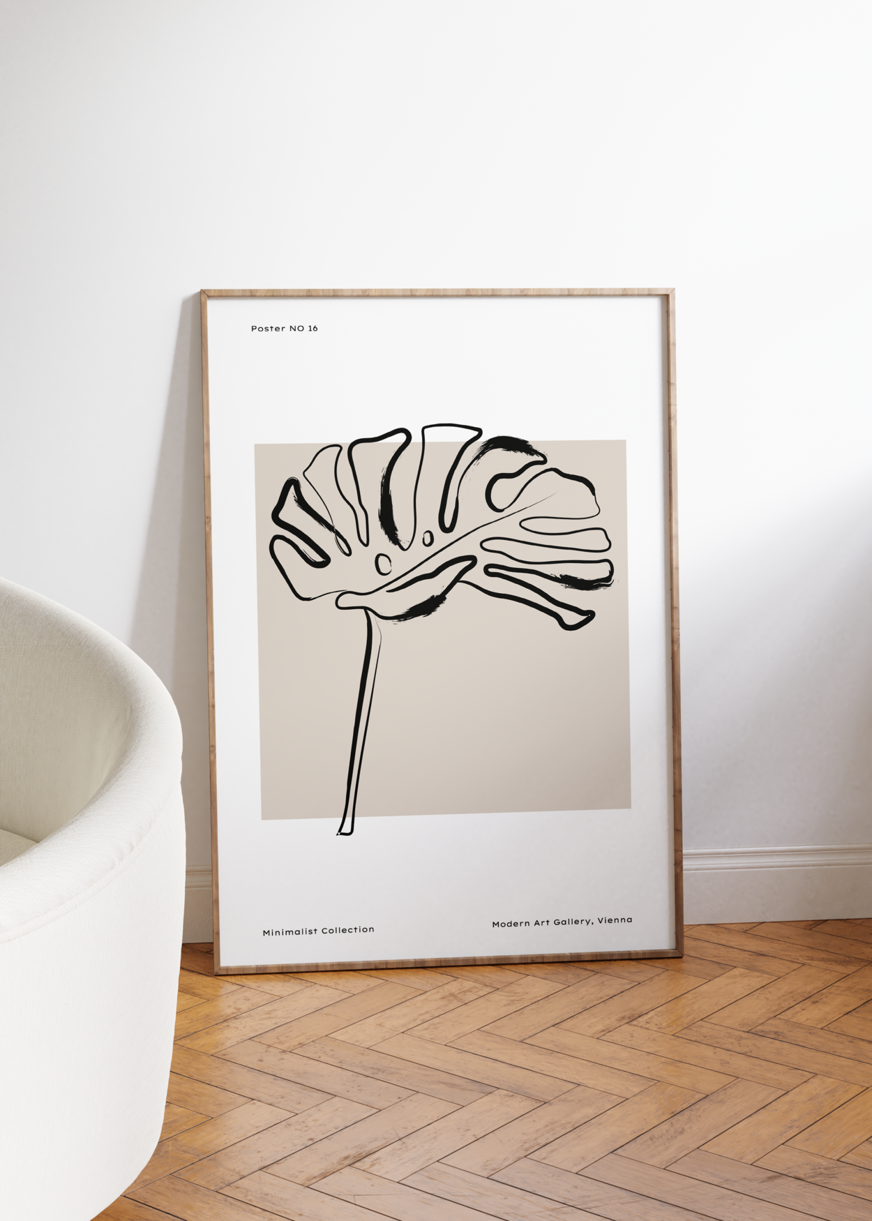 Minimal Botanik Çerçevesiz Poster