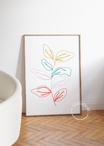 Flower Çerçevesiz Poster