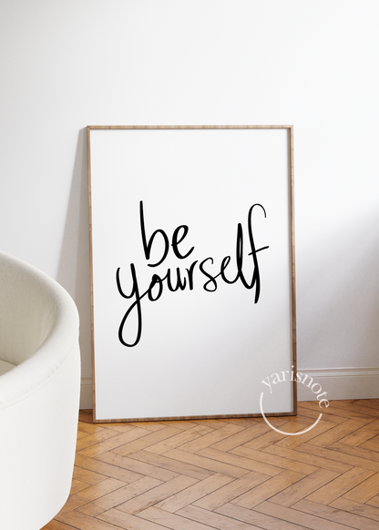 Typographic Unframed Poster