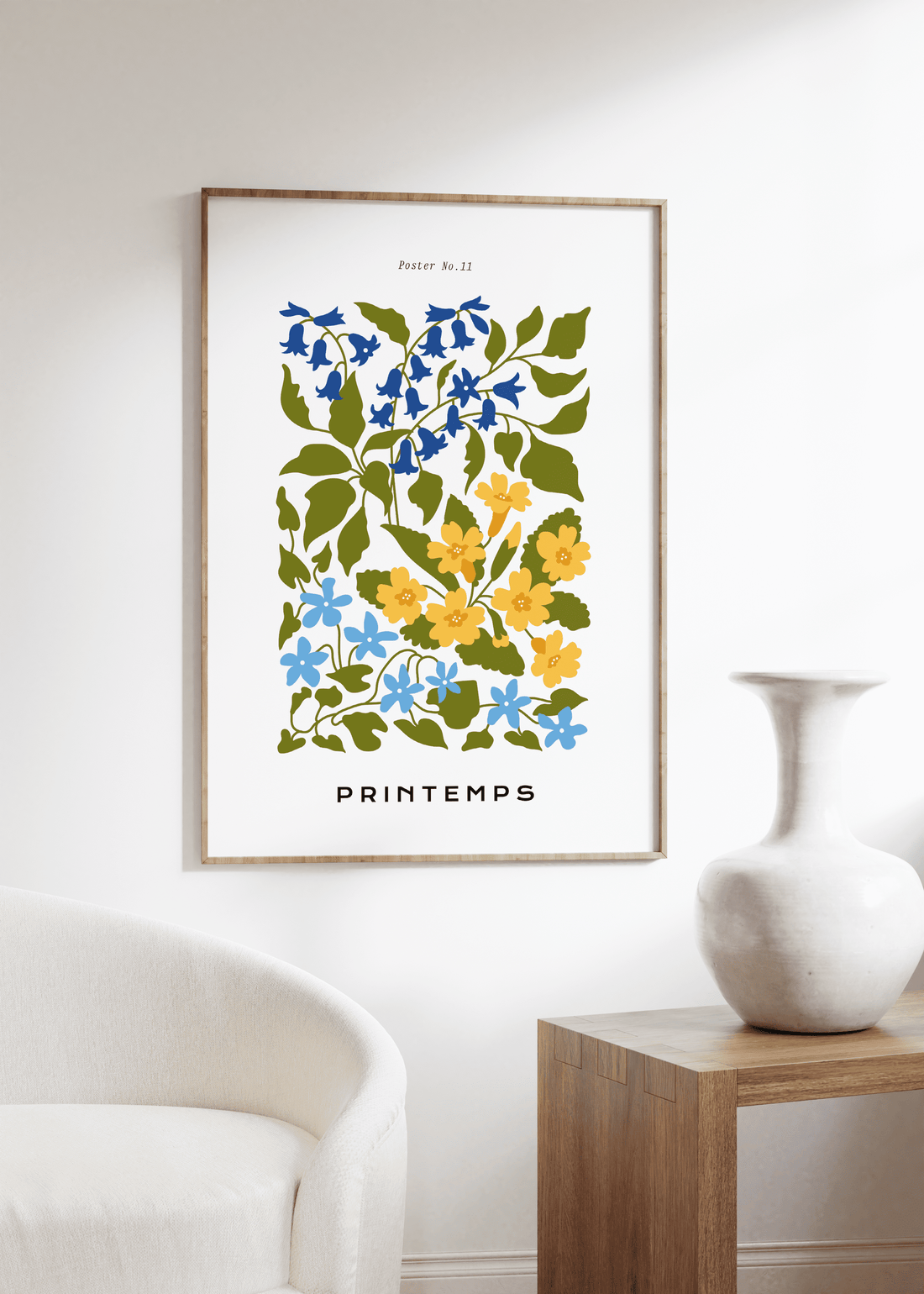 Flower Market Botanik Çerçevesiz Poster