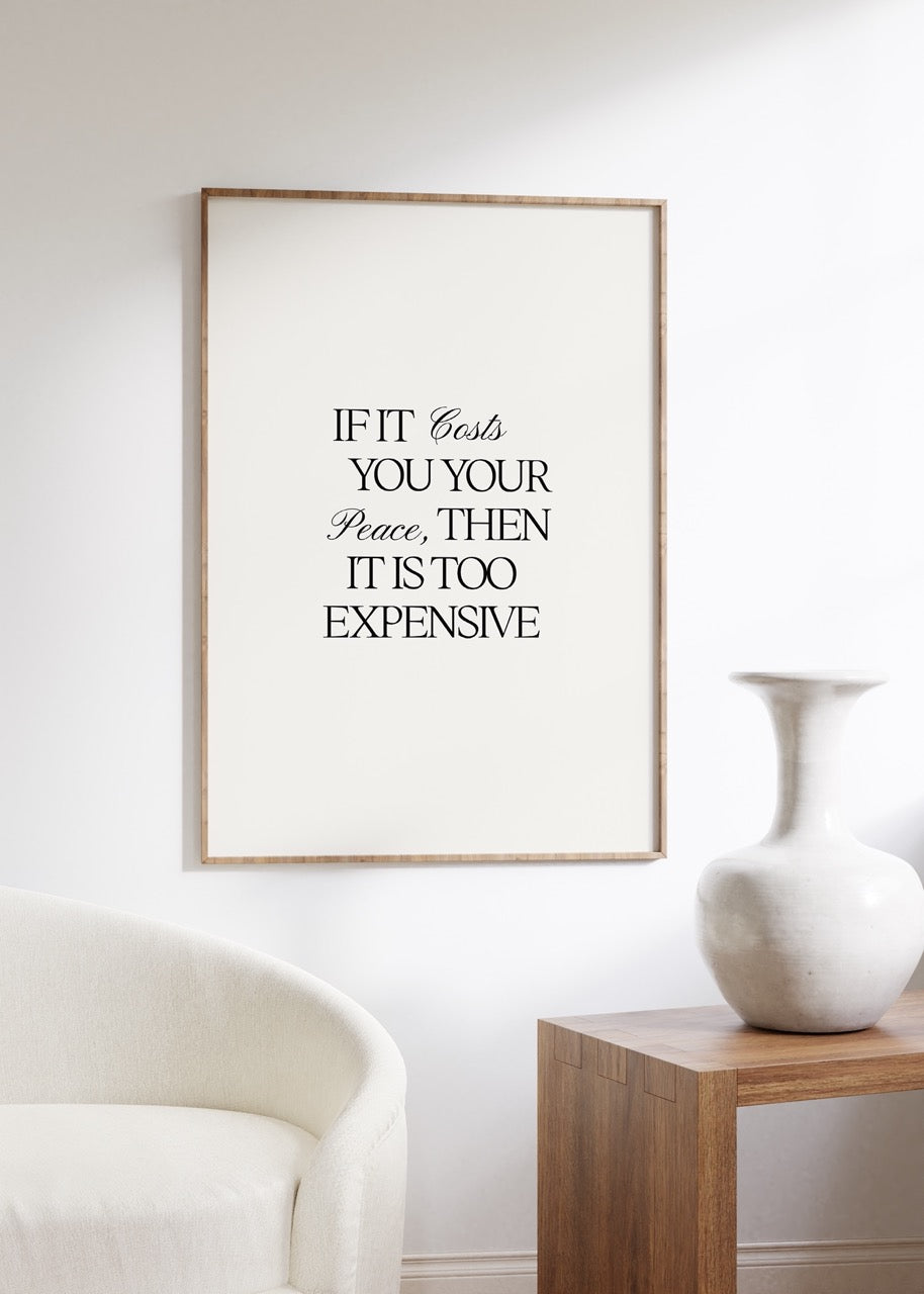 Lettering Art Motivational Frameless Poster