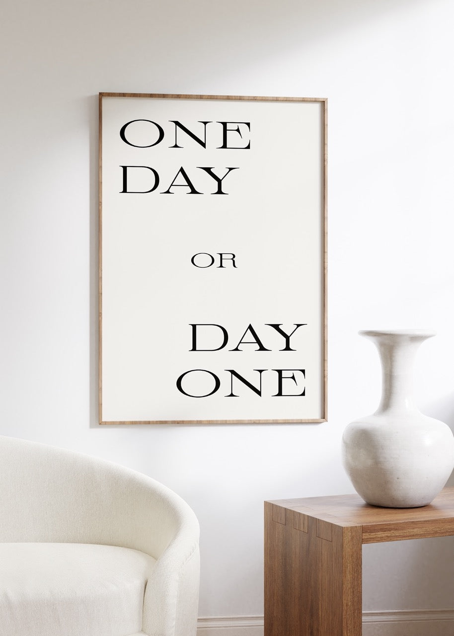 Yazı Sanatı Motivasyonel Çerçevesiz Poster