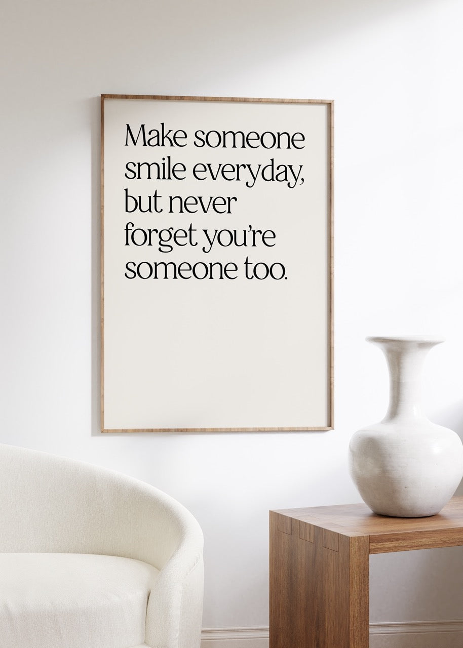 Yazı Sanatı Motivasyonel Çerçevesiz Poster