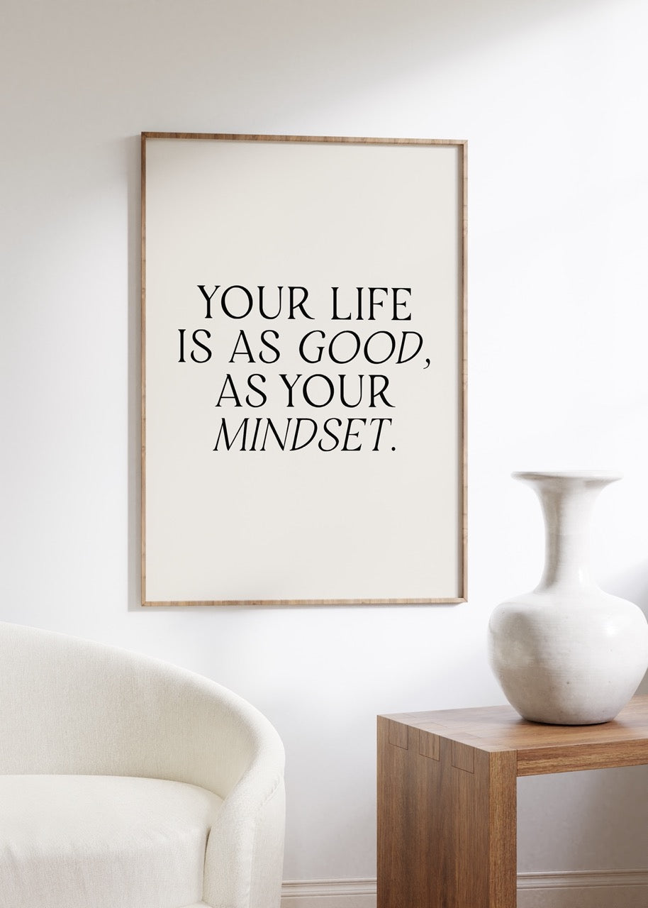 Yazı Sanatı Motivasyonel Çerçevesiz Poster