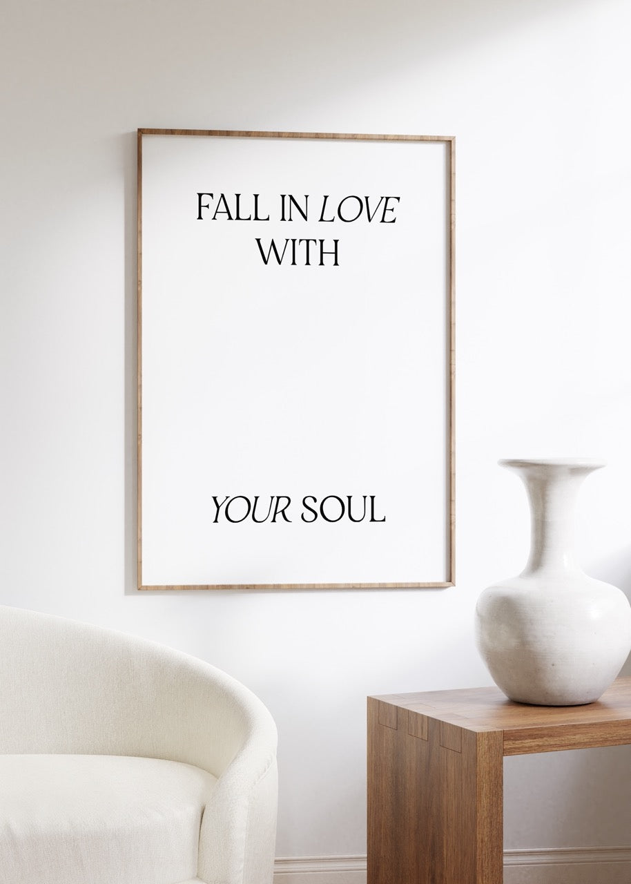 Yazı Sanatı Motivasyonel Çerçevesiz Poster