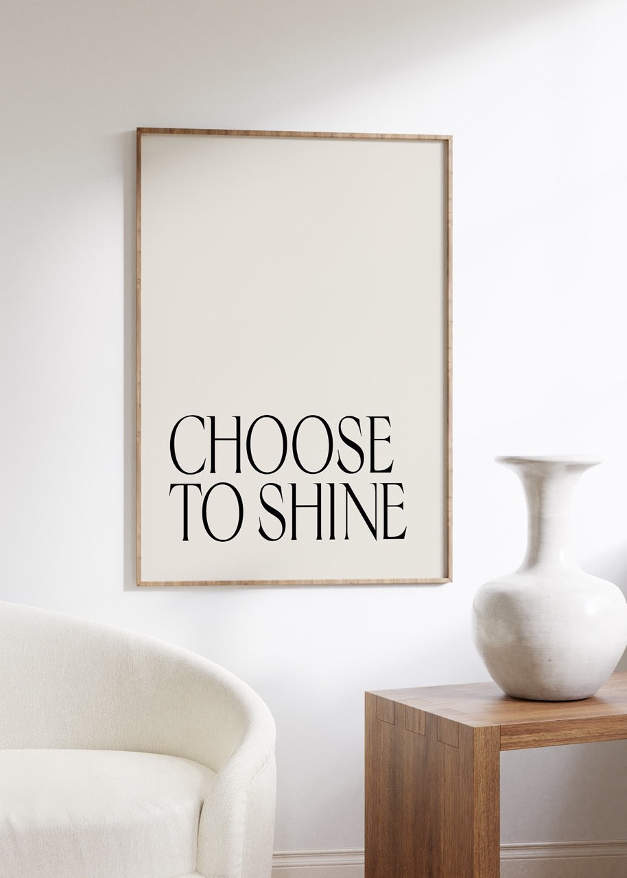 Yazı Sanatı Motivasyonel Çerçevesiz Poster