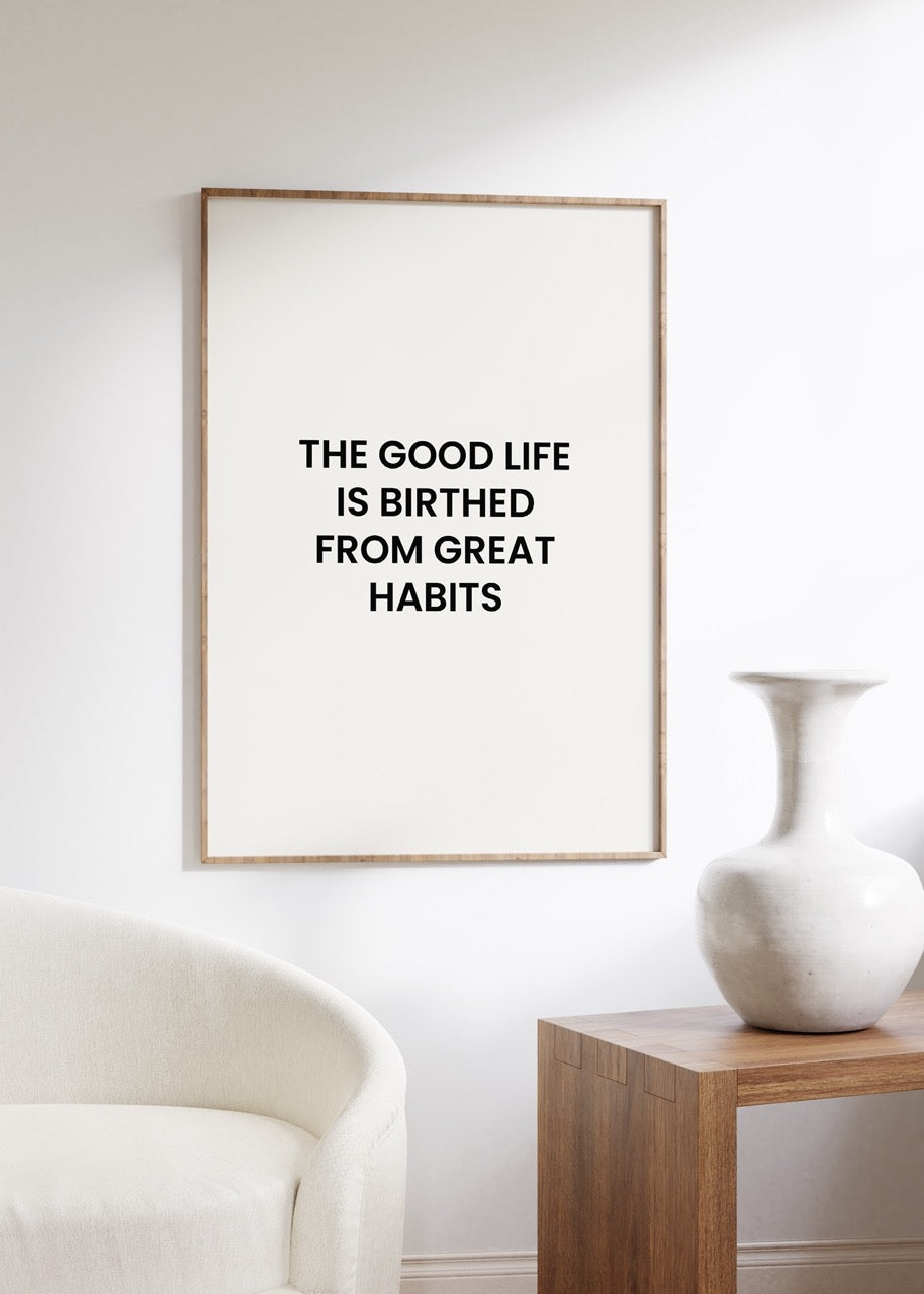 Yazı Sanatı Motivasyonel Çerçevesiz Poster