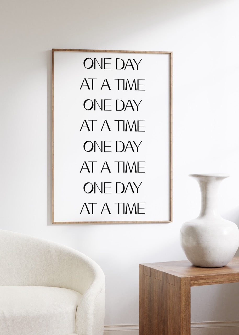 Yazı Sanatı Motivasyonel Çerçevesiz Poster