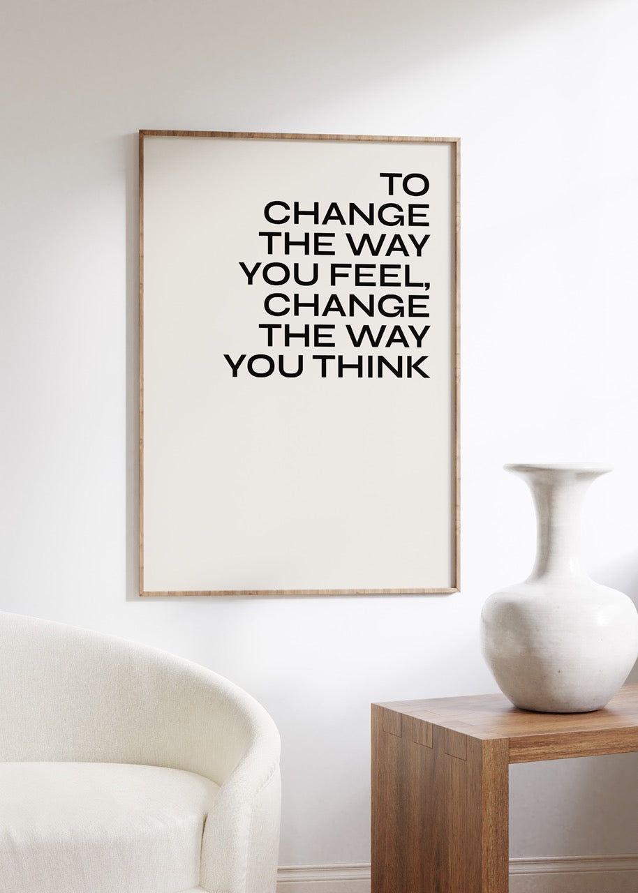 Yazı Sanatı Motivasyonel Çerçevesiz Poster
