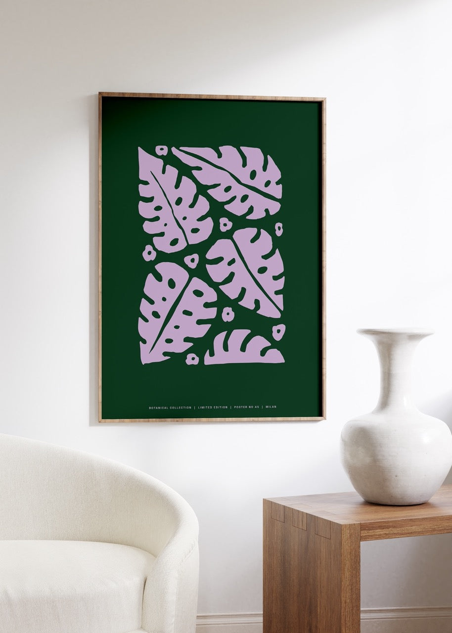 Botanik Çerçevesiz Poster