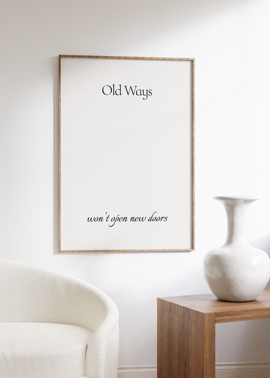 Lettering Art Motivational Frameless Poster