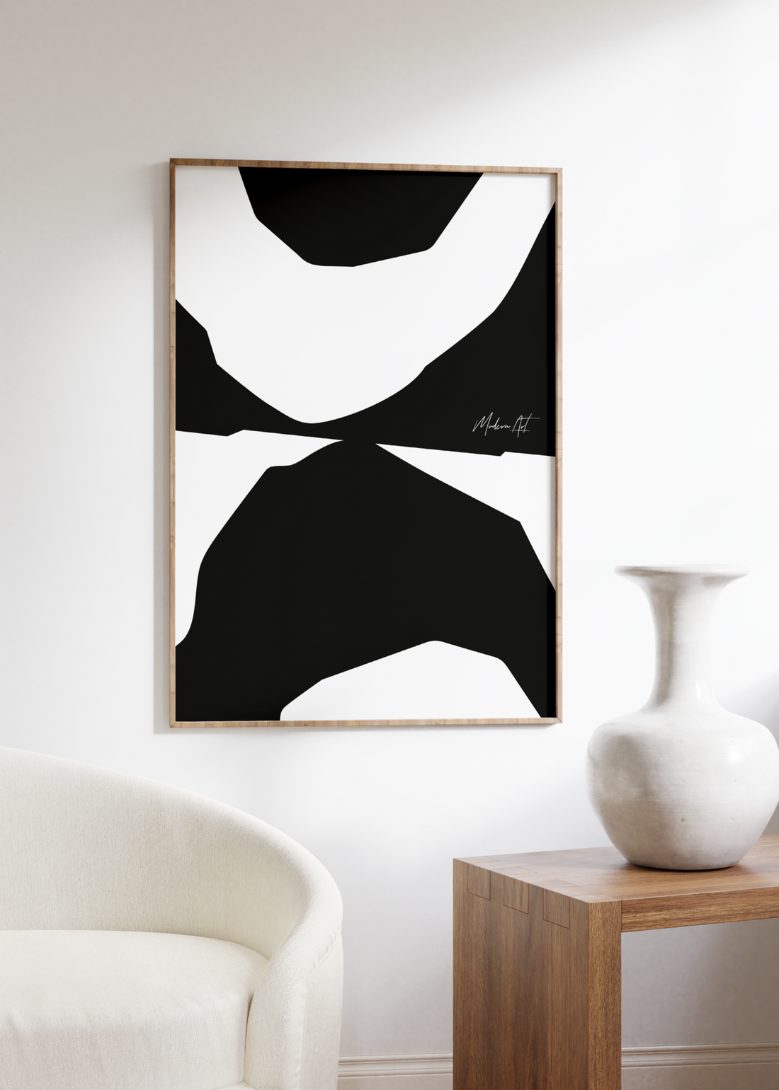 Soyut Çerçevesiz Poster