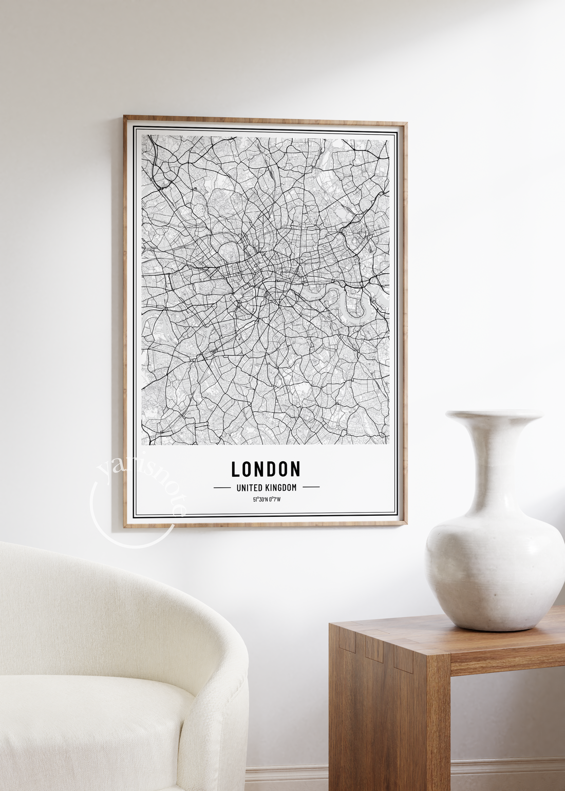 London Map Unframed Poster