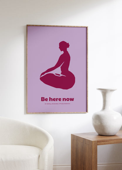 Yoga Meditasyon Çerçevesiz Poster