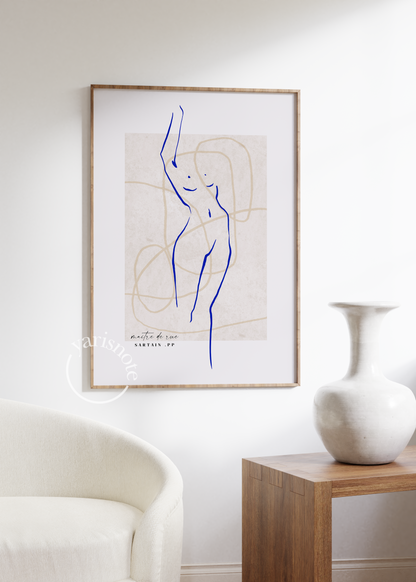 Abstract Çizim Çerçevesiz Poster