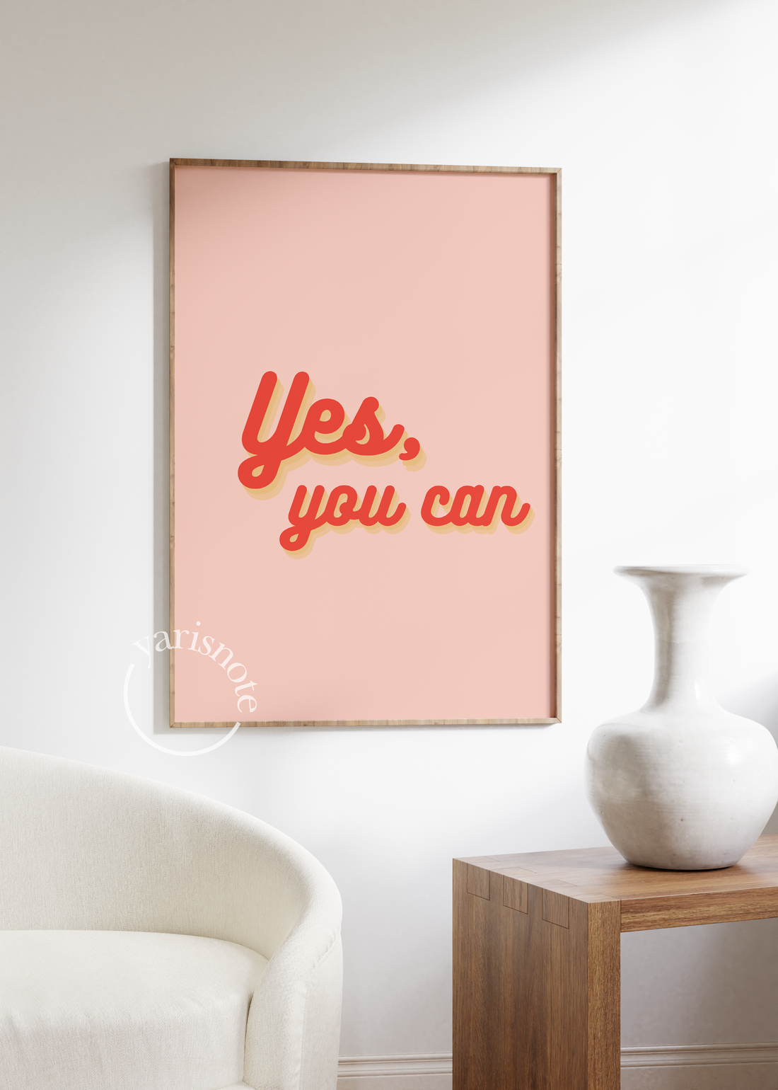 Tipografik Çerçevesiz Poster