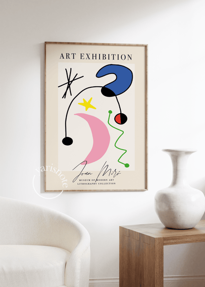 Joan Miro Çerçevesiz Poster